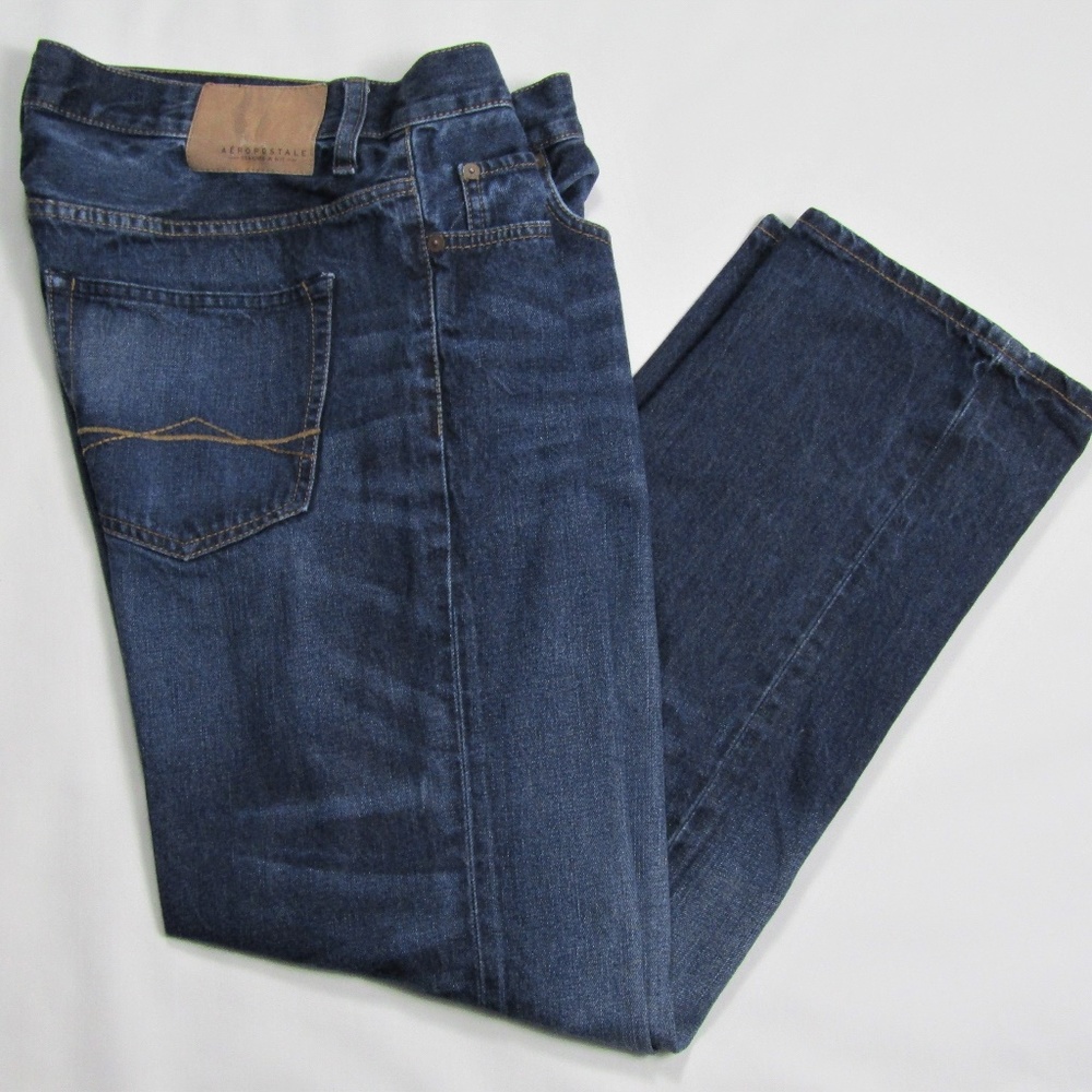 Aeropostale Mens's 34x30 Slim Straight Jeans